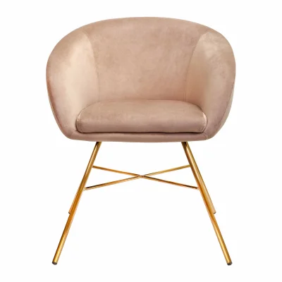 Кресло AMUR, светло-коричневый велюр HCJ-11/золото_4