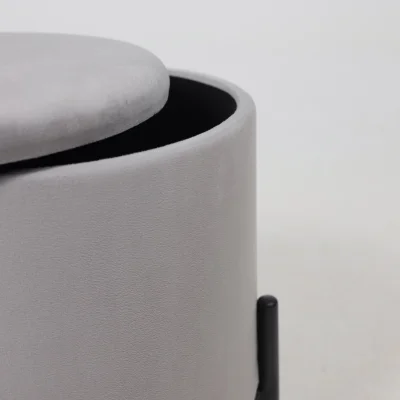 Стул-пуф BOOT, серый велюр MY 180G-60/черный_15