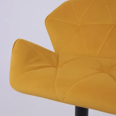 Кресло барное BERLIN GB, Velutto 56 горчичный велюр/черный_16