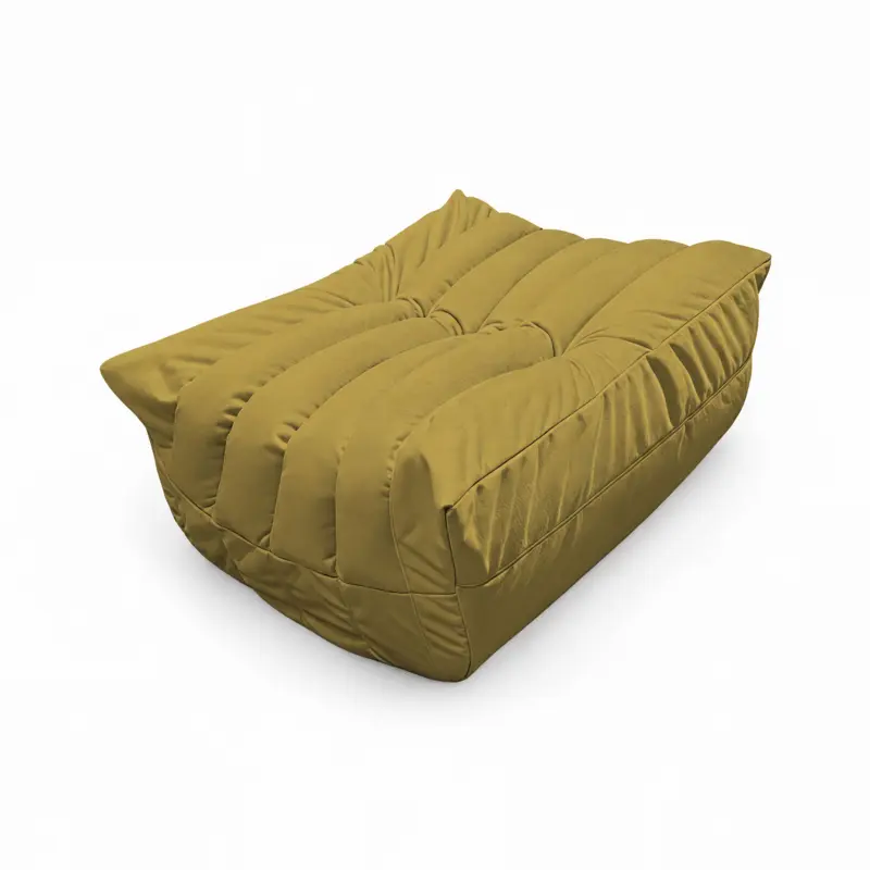 Бескаркасное кресло-пуф Француз BeanBag 90*45 / микровелюр, Мимоза_preview_3
