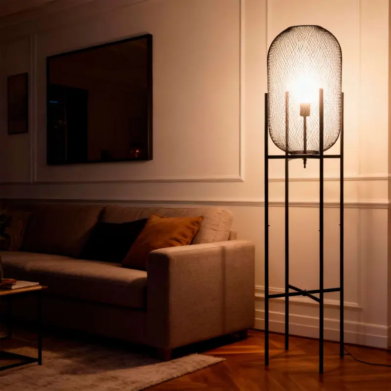 Светильник CAGE, напольный, E27, черный_preview_2