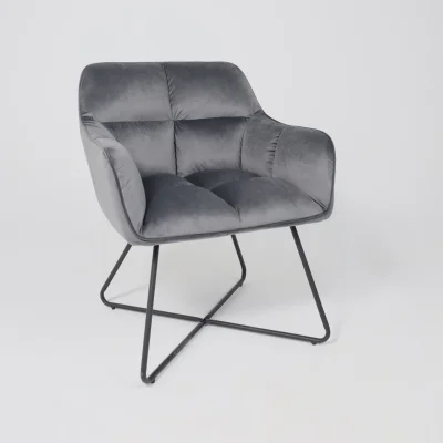 Кресло FLORIDA, темно-серый велюр HCJ-40/черный_17