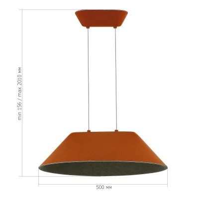 Светильник подвесной ST-Luce Оранжевый,Серый/Оранжевый,Серый LED 1*12W SENTITO_8