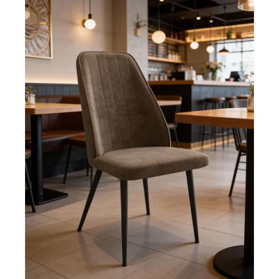 Стул LEONARD M, b05 LATTE LUX\черный_2