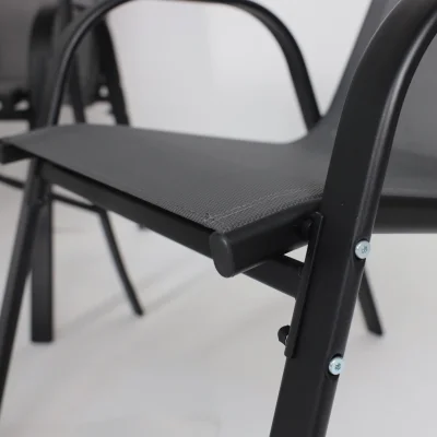 Комплект садовой мебели SUNBEAM (стол 1шт, 6 кресел, зонт 1шт), серый/черный_18