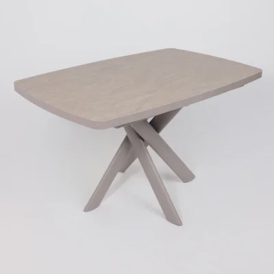 Стол LEONEL-130, раздвижной 130(165)х85, Бежевый камень-HPL/Капучино_8