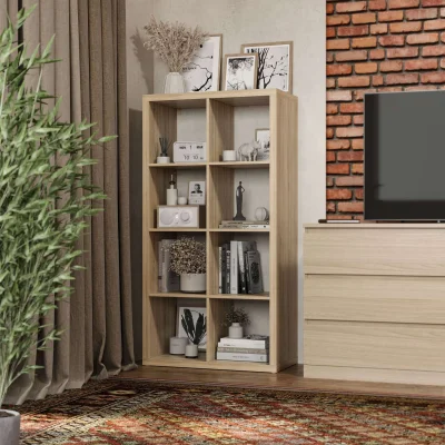 Стеллаж ФОРА 8  76х146х38см, дуб беленый_7