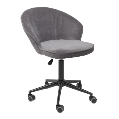 Кресло FOXY, темно-серый шенилл Ote Canna 456/черный фотография