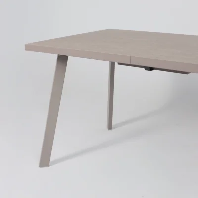 Стол BORG-140, раздвижной 140(180)х85, Бежевый камень-HPL/Капучино_10