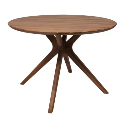 Стол ОКСФОРД, d1100*760 (002Д), дуб натуральный/покрытие коньяк фотография