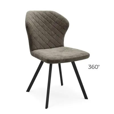 Стул ROBBY D-R 360, b05 LATTE LUX\черный фотография