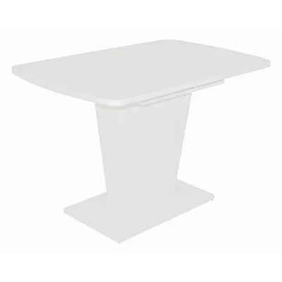 Стол раздвижной на опоре Sheldon, 1180(1570)*720*760, (белый структурный) фотография