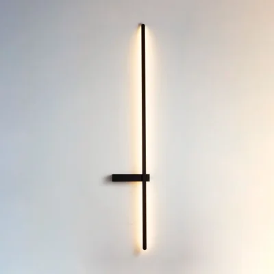 Светильник STRING SLIM, настенный, LED, 80 см, чёрный фотография