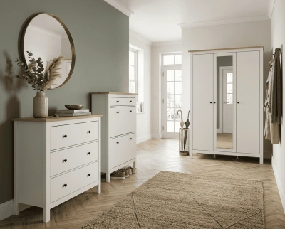 Прихожая Сага, ясень + белый. Комплект №2 фотография