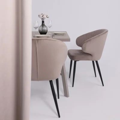 Стол BORG-120, раздвижной 120(160)х80, Бежевый камень-HPL/Капучино_3