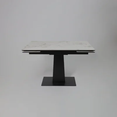 Стол AV 2119, МДФ+керамика, раздвижной 1200 (1800)*800 натуральный, глянцевый GOLD JADE/черный_18