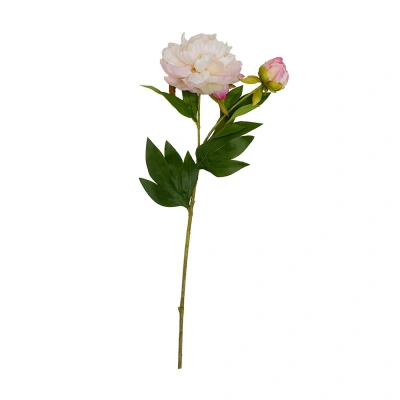 Искусственный цветок Пион, В670, светло-розовый фотография