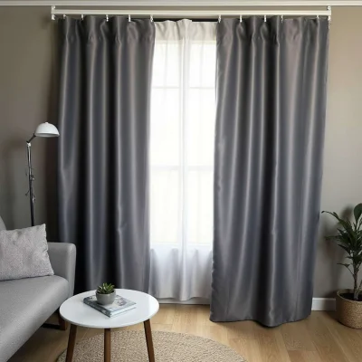 Штора "Блэкаут" 2х2,5м на универсальной ленте, цвет серый опал (арт.888-14)_4