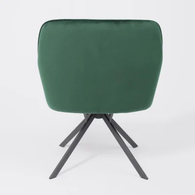 Кресло VIRGINIA, поворотное, темно-зеленый велюр HCJ-19/черный_9