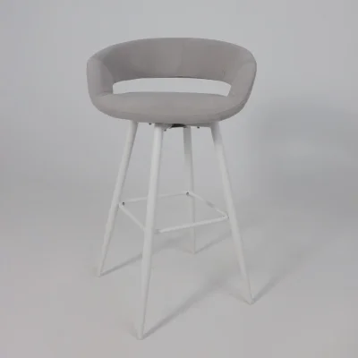 Стул барный BARNY-R 900, b20 SILVER LUX\белый_12