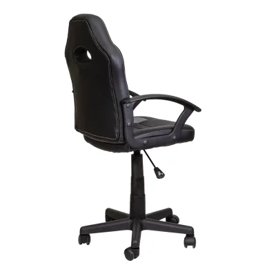 Кресло поворотное RACE, серый+черный_4