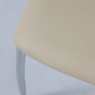 Стул DENVER, экокожа, бежевый TP12/хром_10