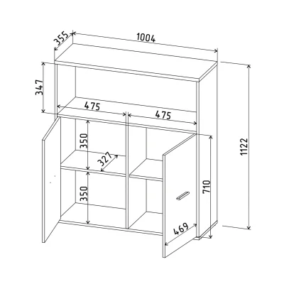 Тумба SKILL-50, антрацит_5
