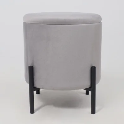 Стул-пуф BOOT, серый велюр MY 180G-60/черный_13