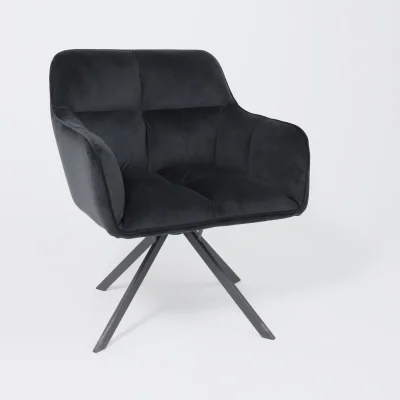 Кресло VIRGINIA, поворотное, черный велюр HCJ-50/черный_16