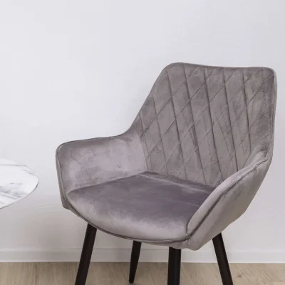 Кресло PABLO, светло-серый велюр HLR-20/черный_5