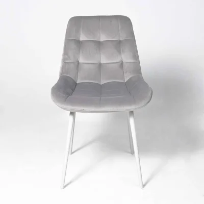 Стул AV 405, светло-серый бархат Н-09/белый_3