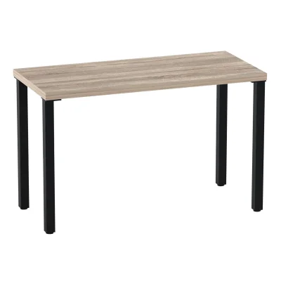 Стол письменный Ингар 1/ТТ, 120x75x55, дуб беленый/черный фотография