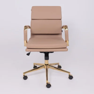 Кресло рабочее INDIGO, LB кофейный/золотой_4