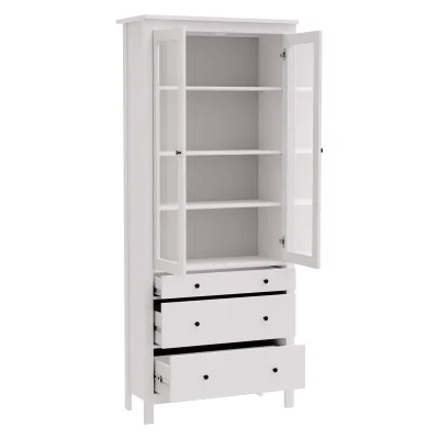 Шкаф с витриной САГА 90 МОРУ, белый (2.08.16.250.1 RU)_3