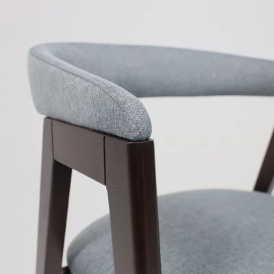 Кресло ЛОНДОН, серая рогожка Kiton 06/темный бук_6