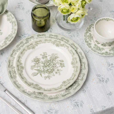 Блюдо BLOSSOM, керамика, зеленый, d21.5*2.7см_14