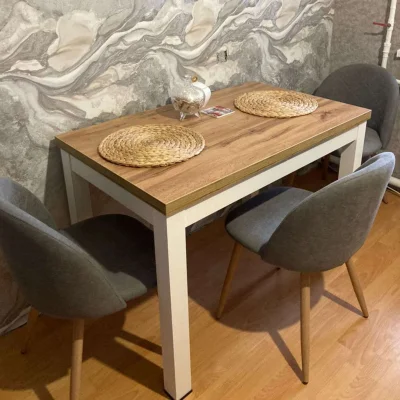 Стул HONNOR, светло-серая ткань 1701-26/дуб_4