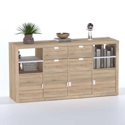 Стеллаж ФОРА 8  76х146х38см, дуб беленый_5