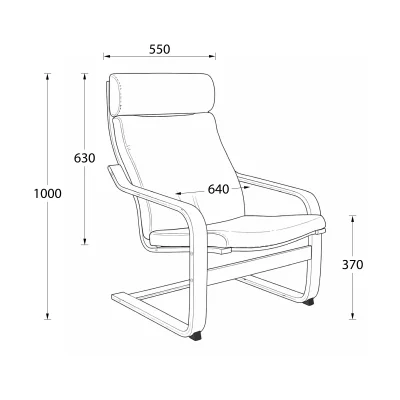 Кресло для отдыха RELAX, ткань, коричневый 10858-15_15