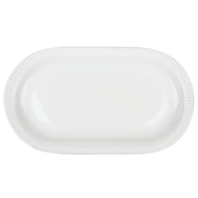 Блюдо овальное MULIN, керамика, белый, d30,5*17*2,8см фотография