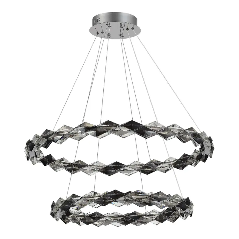 Люстра подвесная ST-Luce Хром/Прозрачно-Дымчатый LED 1*45W 3000K DIAMANTA_preview_2