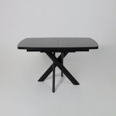 Стол LEONEL-130, раздвижной 130(165)х85, STONE BLACK ST CER/Черный_18
