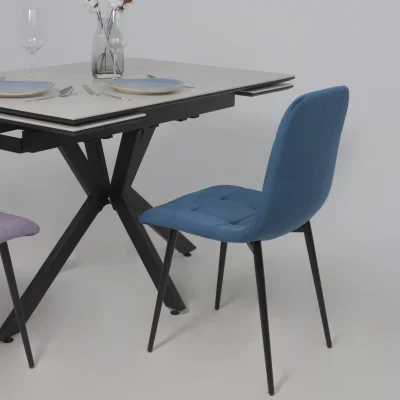 Стул AV 406-N, синий бархат Confetti deep ocean/черный_5