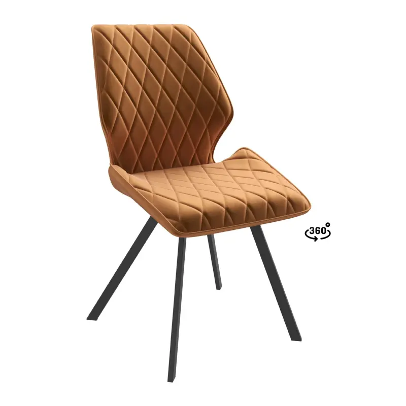 Стул Rafael M-R 360, d16 OCHRE LUX\черный фотография