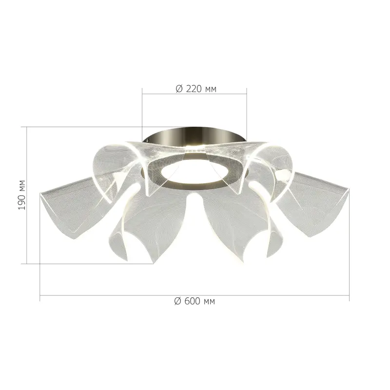 Светильник потолочный ST-Luce Никель/Прозрачный LED 1*20W 4000K FAIRY_preview_5