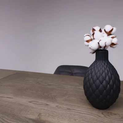 Стол САНГАЙ раздвижной, 136(196)*80*80, дуб галифакс табак / черный (ПрР-7 DSW (02) ТрН/Р-80)_9