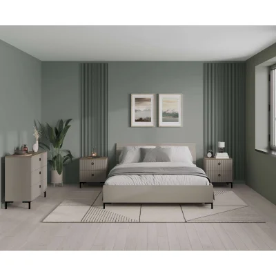 Н.м. "DOMENICA" комод KOM3S, к.Глиняный серый+Дуб сильвержек ореховый/Глиняный серый_6