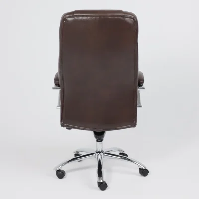 Кресло поворотное KING A, мультиблок, натуральная кожа, темно-коричневый_5