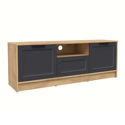 Тумба(ТВ) КОНЦЕПТ Тренд КТ-ТВ3-50, к.Дуб золотой/ф.Пепел  (В495хШ1360хГ355мм) фотография