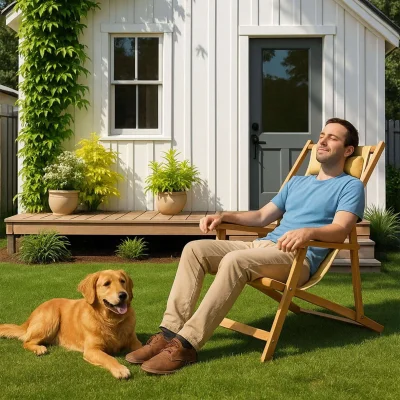 Кресло-шезлонг с подлокотниками DYATEL сиденье из ткани сосна (цвет дуб)_2